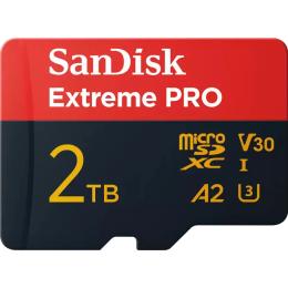 Карта памяті SanDisk 2TB Extreme PRO microSDXC UHS-I (SDSQXCD-2T00-GN6MA) + адаптер