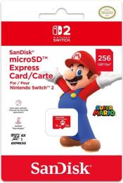 Карта памяті SanDisk 256 GB microSDXC Express для Nintendo Switch 2 (SDSQXFN-256G-GR6ZN)