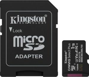 Карта памяті Kingston Canvas Select Plus Gen3 1TB Class10 UHS-I A1 V30 (SDCS3/1TB) + адаптер