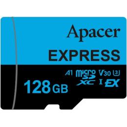 Карта памяті Apacer microSD 128Gb Express UHS-I U3 V30 A1 Class 10 (AP128GMCEXG3X17-RA)