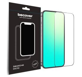 Захисне скло BeCover для Apple iPhone 15 (709719) Black