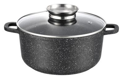Каструля GUSTO MARBLE GT-2404-24 Black