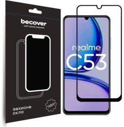 Захисне скло BeCover для Realme C53 Black (BC_710105)