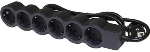 Мережевий фільтр Legrand Multi-outlet STANDARD 6x2K + 3 sockets, 16 A Black