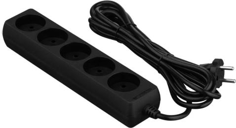 Мережевий фільтр 2E 2E-U05M3BK Black