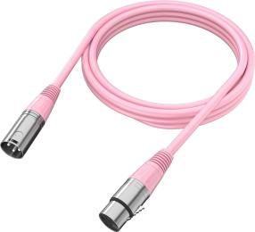 Кабель для мікрофона Fifine L9CP XLR (тато)/XLR (мама) 1.8м Pink