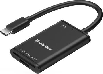 Картрідер ColorWay USB-C to USB 3.0/SD/MicroSD (CW-CR-02)