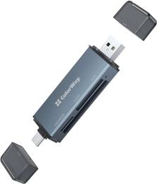Картрідер ColorWay USB 2.0/USB-C to CF/SD/MicroSD (CW-CR-01)