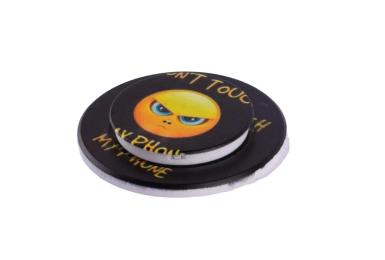 Тримач для телефона Popholder Infinity Dont Touch My Phone Black Yellow (2000000356587)