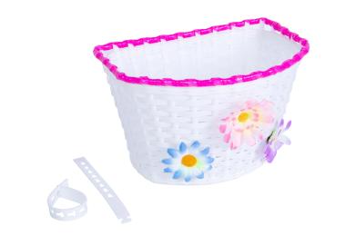 Велосипедний кошик Bravvos FL-BS22-02 Pink White з кріпленням на кермо/винос