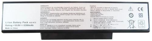 Акумулятор до ноутбука Alsoft Asus A32-K72 5200mAh 6cell 11.1V Li-ion (A41440)