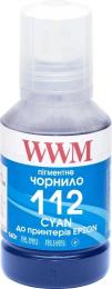 Чорнило для принтера WWM Epson L11160/6490 №112 140г Cyan Pigmented (E112CP)