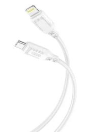 Дата-кабель XO NBQ236A Braided Type-C(тато)-Lightning(тато) 27W 1m White