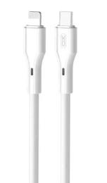 Дата-кабель XO NBQ231A Rock Series Type-C (тато)  -  Lightning (тато) 27W 1m White