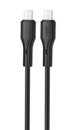 Дата-кабель XO NBQ231B Rock Series Type-C (тато)  -  TYPE-C (тато) 60W 1m Black