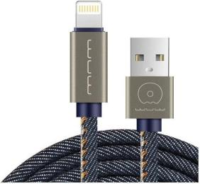 Дата-кабель WUW X01 USB Type-A (тато) - Lightning (тато) 1m Blue cowboy 2A