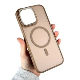 Чохол-накладка Infinity MagSafe Corrugated Cover для iPhone 15 Pro Max Powder