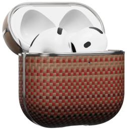 Чохол для навушників Pitaka Aramid Fiber Magnetic Case для AirPods 4 Sunset (APM2405)