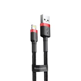 Дата-кабель Baseus Cafule USB Type-A (тато)  -  Lightning (тато) 2.4A, 1м Black (6953156274976)
