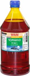Чорнило для принтера WWM HP № 22/134/136 1000г Yellow (H34/Y-4)