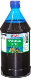 Чорнило для принтера WWM HP №711 1000г Cyan (H71/C-4)