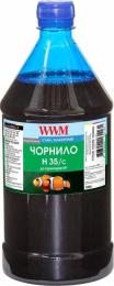 Чорнило для принтера WWM HP 22/134/121 1000г Cyan (H35/C-4)