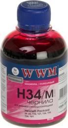 Чорнило для принтера WWM HP № 22/134/136 200г Magenta (H34/M)