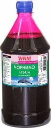 Чорнило для принтера WWM HP № 22/134/136 1000г Magenta (H34/M-4)