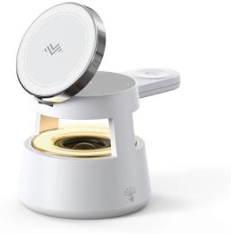 Бездротовий зарядний пристрій Monblan 5in1 W1 Compact Series White