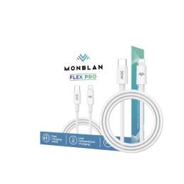 Дата-кабель Monblan USB-C to Lightning 30W Flex Pro C1 Series 1.2m White