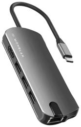 USB-хаб Monblan USB-C 8in1 Multiport P1 Series Gray