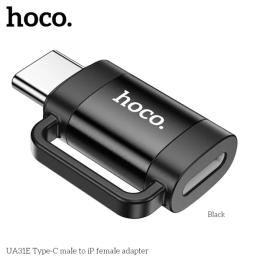 Перехідник Hoco UA31E Type-C male to iP female adapte Black