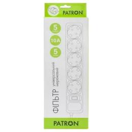 Мережевий фільтр Patron EXT-PN-SP-1055W White 5m 5 розеток