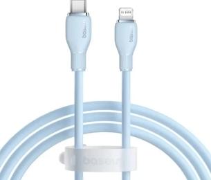 Дата-кабель Baseus P10355701311-00 USB Type-C (тато)  -  Lightning (тато), 1.2m Blue 20W Pudding Series