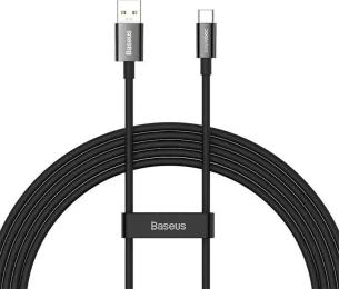 Дата-кабель Baseus Superior Series USB Type-А (тато)  -  USB Type-C (тато) 65W, 2м Black (CAYS001001)