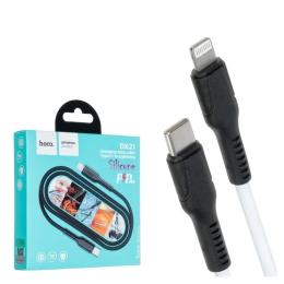 Дата-кабель Hoco DX23 USB Type-C (тато)  -  Lightning (тато), 1m White PD20W 3A