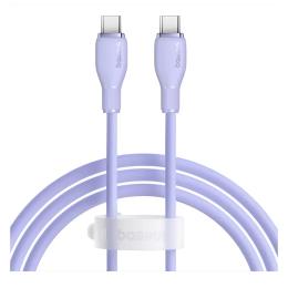 Дата-кабель Baseus P10355702511-01 USB Type-C (тато) - USB Type-C (тато), 2m Purple 100W Pudding Series