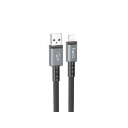 Дата-кабель Hoco X85 USB Type-A (тато)  -  Lightning (тато), 1m Black 2.4A