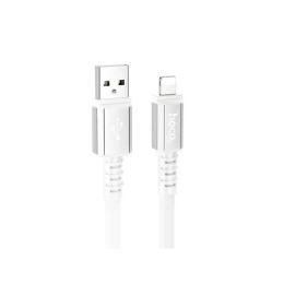 Дата-кабель Hoco X85 USB Type-A (тато)  -  Lightning (тато), 1m White 2.4A