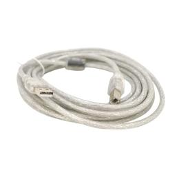 Дата-кабель Voltronic USB 2.0 AM (тато)  -  BM (тато), 5.0m White