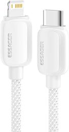 Дата-кабель Essager EXCTL-WL02-P USB Type-C (тато)  -  Lightning (тато), 1m White 20W Breeze