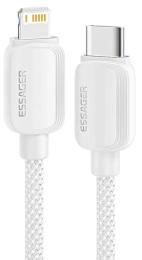 Дата-кабель Essager EXCTL-WLA02-P USB Type-C (тато)  -  Lightning (тато), 2m White 20W Breeze