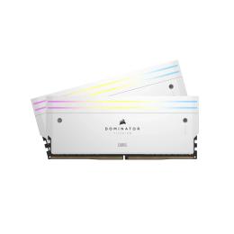 Оперативна память Corsair 32GB (2x16GB) DDR5 7200 MHz CL34 Dominator Titanium RGB White (CMP32GX5M2X7200C34W)