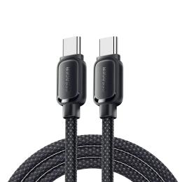Дата-кабель Essager EXCTT1-TD01-P USB Type-C (тато)  -  USB Type-C (тато), 1m Black magnetic cable 100W Jelly Bean