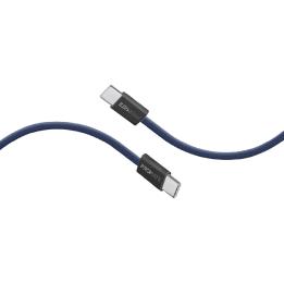 Дата-кабель Promate ecoline-cc120 USB Type-C (тато)  -  USB Type-C (тато) 1.2m Navy