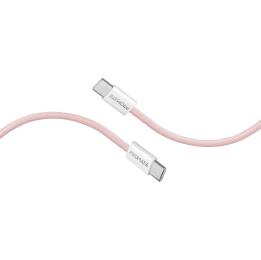 Дата-кабель Promate ecoline-cc120 USB Type-C (тато)  -  USB Type-C (тато) 1.2m Pink