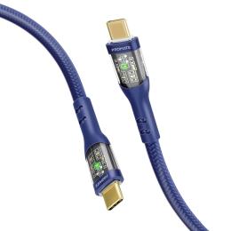 Дата-кабель Promate TransLine-CC200 USB-C (тато)  -  USB-C (тато) 60W Power Delivery 2m Navy