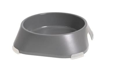 Посуд для собак Fiboo Миска без антиковзких накладок L світло-сіра (FIB0162)