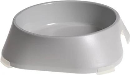 Посуд для собак Fiboo Миска без антиковзких накладок M світло-сіра (FIB0152)
