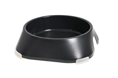 Посуд для собак Fiboo Миска без антиковзких накладок M чорна (FIB0151)